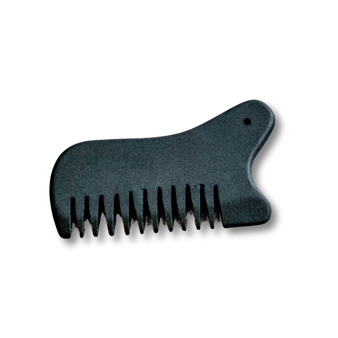 Gua Sha Bian sten för skalpmassage från Me Anima. Naturligt verktyg i bian-sten som stimulerar blodcirkulationen i hårbotten och ger avslappning.